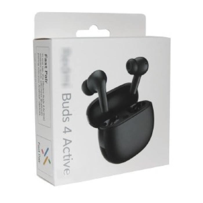 Bluetooth Air Pods Xiaomi Redmi Buds 4 Active TWS/BT5.3 чорні (BHR6992GL)