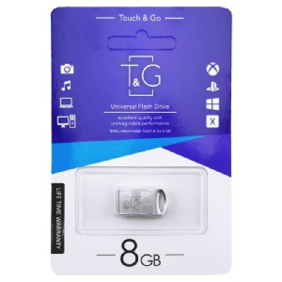 USB флеш-накопичувач G 105 8gb срібна (коротка)