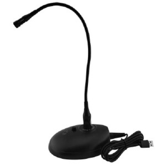 Мікрофон компютерний настільний EJU02 USB чорний