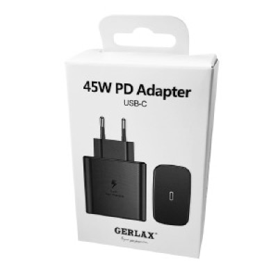 Мережевий адаптер Gerlax A12S PD45W Type-C чорний