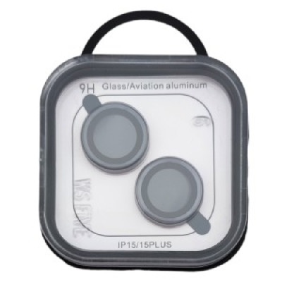 Скло на камеру iPhone 15/15+ метал сталь