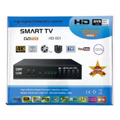 T2 тюнер Smart HD-001 з підтримкою wifi адаптера