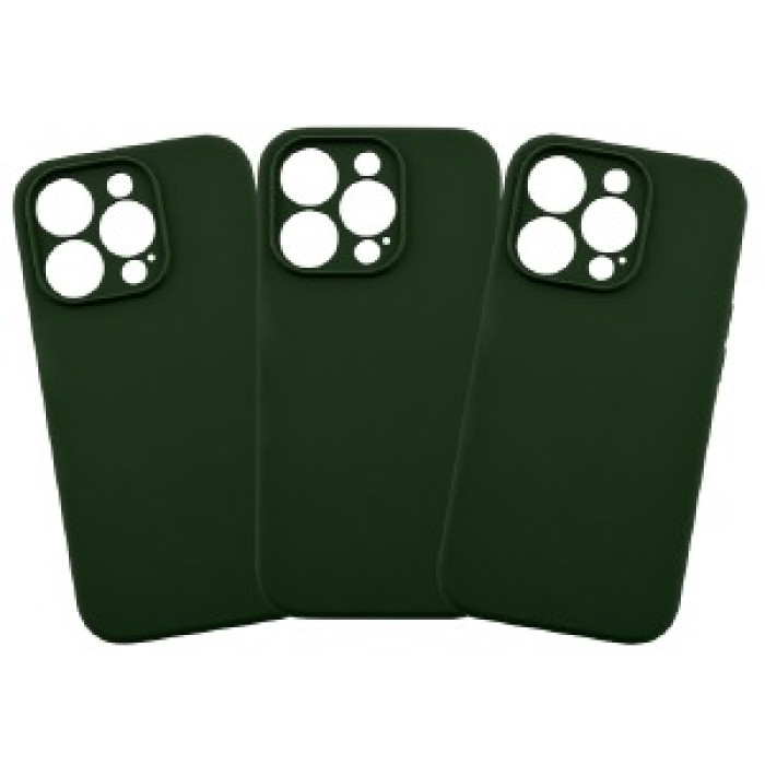 Накладка FULL PROTECTION iPhone 16 Pro Soft touch Original Deep green лого