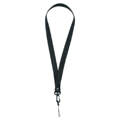 Шнурок на шию 2х80см та тримач під чохол (Чорний)
