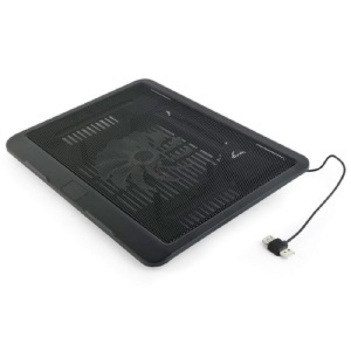 Підставка для ноутбука Gembird NBS-1F15-04 до 15,6"/2USB(мама/тато) чорна Підставка для ноутбука Gembird NBS-1F15-04 до 15,6"/2USB(мама/тато) чорна