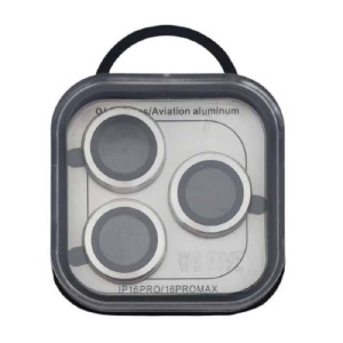 Скло на камеру iPhone 16 Pro/16 Pro Max метал сталь