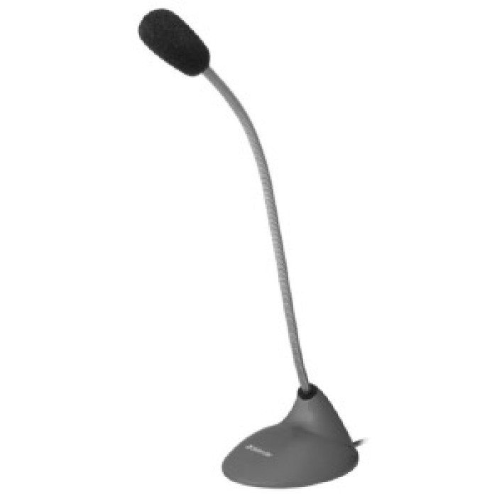 Мікрофон настільний Defender MIC-111 3,5/гнучка ніжка сірий 1,5м