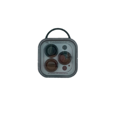 Скло на камеру iPhone 16 Pro/16 Pro Max метал чорний