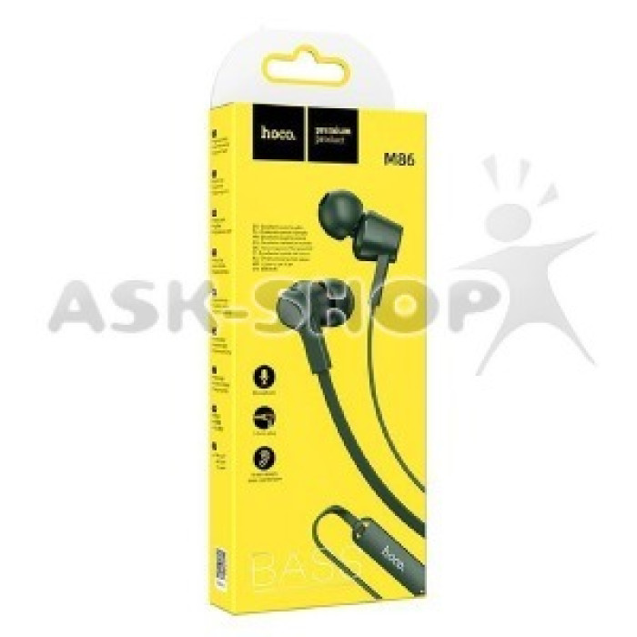 Навушники 3.5mm Hoco M86 Oceanic (Темно-зелений) Навушники 3.5mm Hoco M86 Oceanic (Темно-зелений)