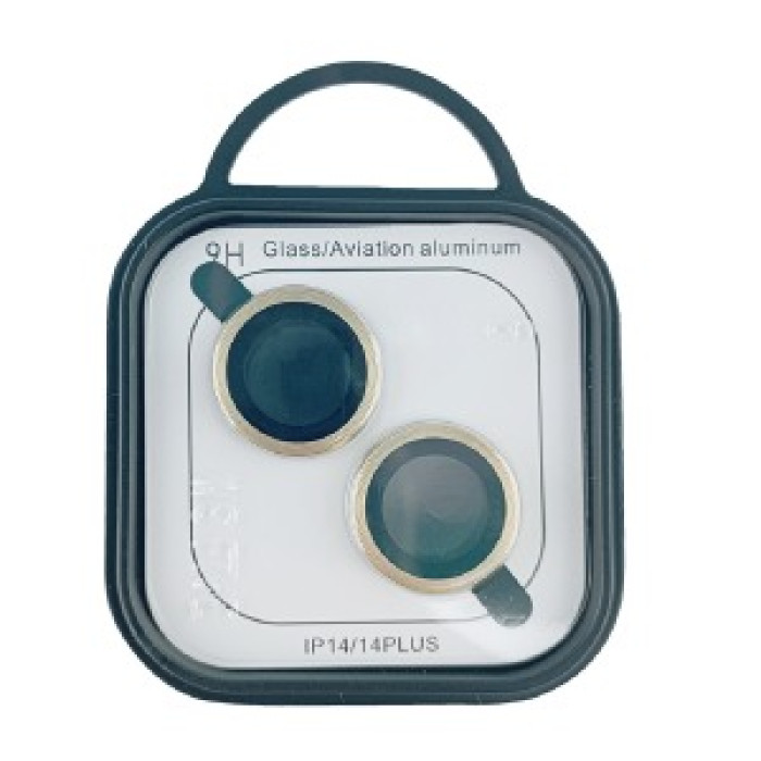 Скло на камеру iPhone 14/14+ метал золото Скло на камеру iPhone 14/14+ метал золото