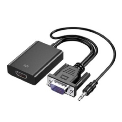 Конвертер VGA to HDMI with IC (чорний)