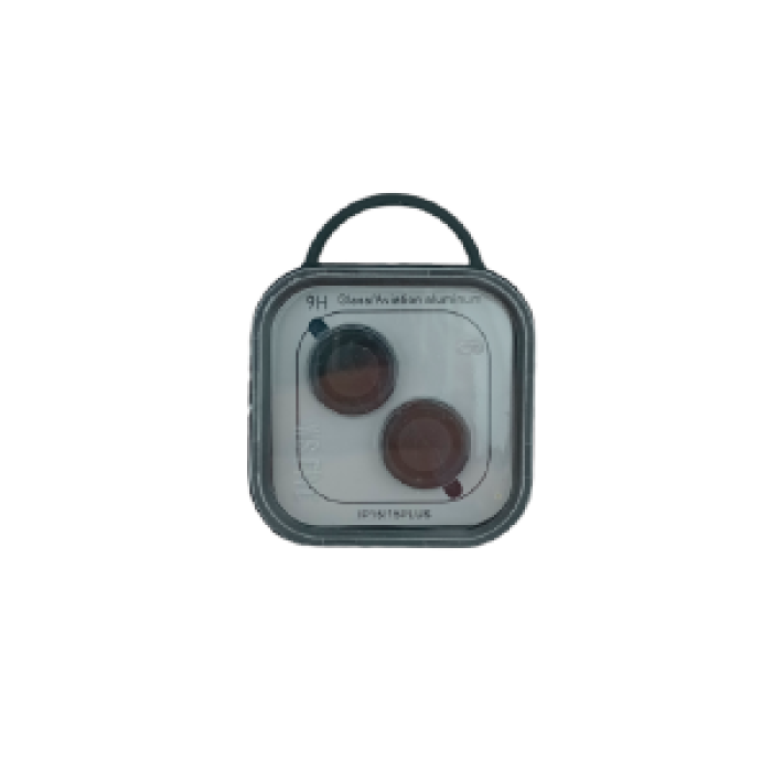 Скло на камеру iPhone 15/15+ метал чорний