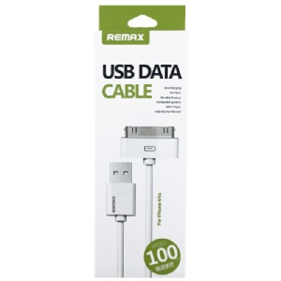Кабель Remax RC-007i for iPhone 4 (білий ) 1м