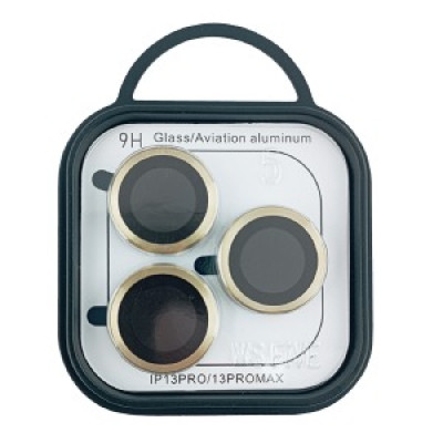 Скло на камеру iPhone 13 Pro/13 Pro Max метал золото