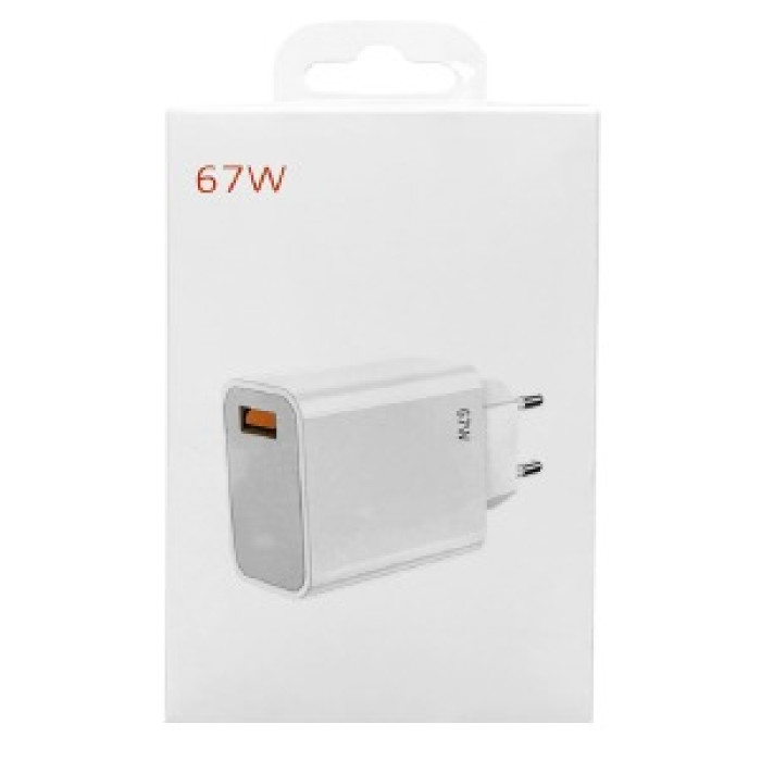 Мережевий адаптер Xiaomi Mi 1USB/67W/MiTurbo білий Мережевий адаптер Xiaomi Mi 1USB/67W/MiTurbo білий