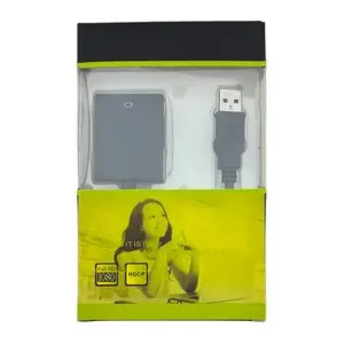 Перехідник USB (папа) - HDMI (мама) конвертер 3.0 (Чорний)