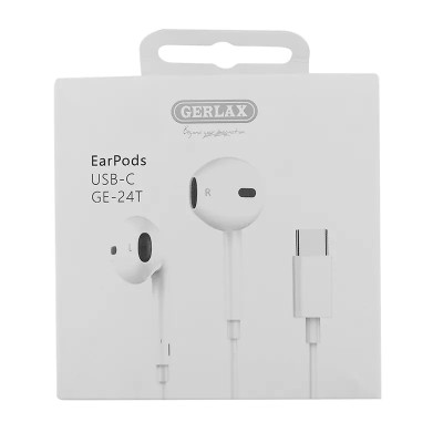 Навушники Type-C Gerlax GE-24T білі