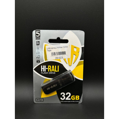 USB флеш-накопичувач Hi-Rali 32gb Taga Чорна