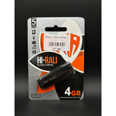 USB флеш-накопичувач Hi-Rali Stark 4gb чорна
