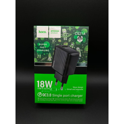 Мережевий адаптер Hoco CS21A Rich QC3.0 18W