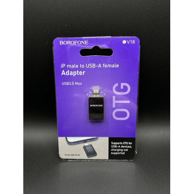 Перехідник OTG Borofone BV18 Lightning to USB
