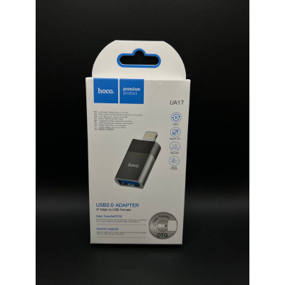 Перехідник OTG Hoco UA17 Lightning male to USB female USB2.0