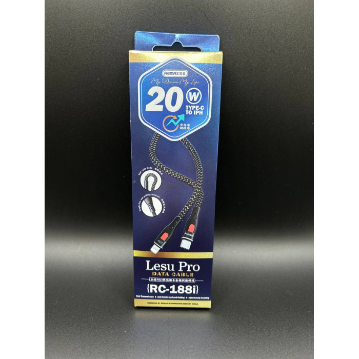 Кабель Remax RC-188i Type-C to Lightning 20W Кабель Remax RC-188i Type-C to Lightning 20W