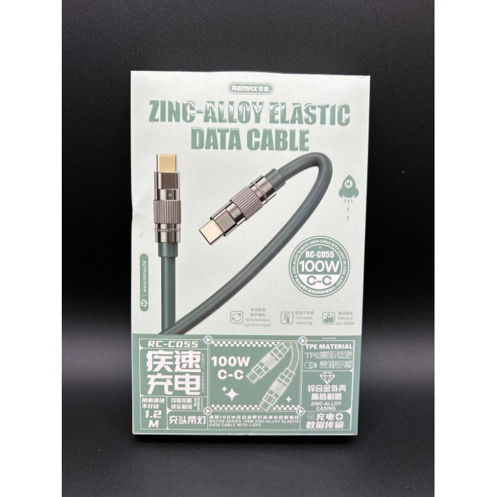 Кабель Remax RC-C055 Type-C to Type-C Wefon Series FC 100W 1.2 m Кабель Remax RC-C055 Type-C to Type-C Wefon Series FC 100W 1.2 m