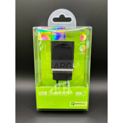 Мережевий адаптер Hoco C42A Vast QC3.0