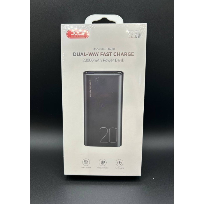 Power Bank  XO PR230 20000mAh PD20W+QC3.0 22.5W