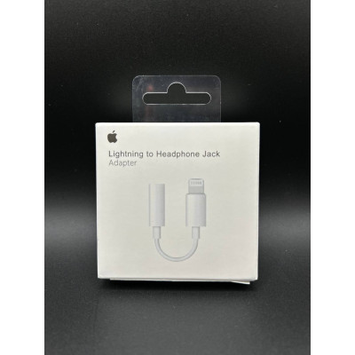 Перехідник Aux Apple Lightning to 3.5 Jack (Бiлий)