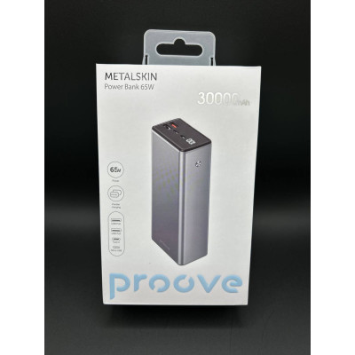Power Bank Proove Metalskin 30000mAh PD65W+QC3.0 22.5W (для зарядки ноутбука)