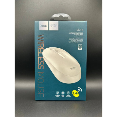 Бездротова Миша Hoco GM14 (Біла)
