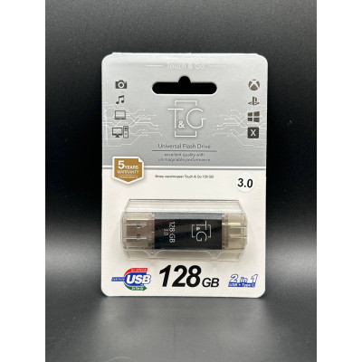 USB флеш-накопичувач T&amp;G 009 Star USB+Type-C 128GB 3.0