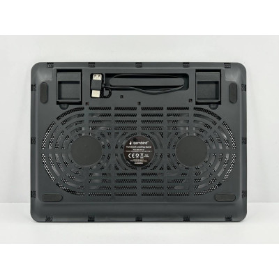 Підставка для охолодження ноутбука Gembird NBS-2F15-01(2 вентилятора та синя підсвітка)