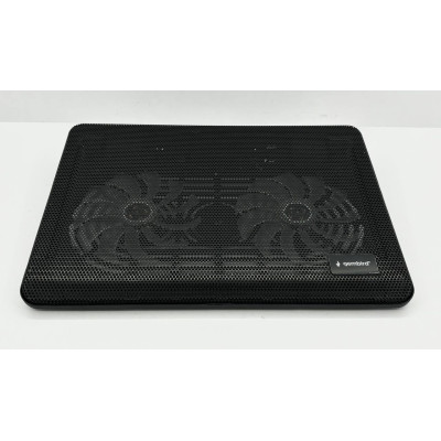 Підставка для охолодження ноутбука Gembird NBS-2F15-01(2 вентилятора та синя підсвітка)