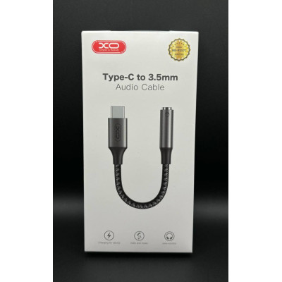 Перехідник XO NB-R257C Type-C to 3.5mm (Сірий)