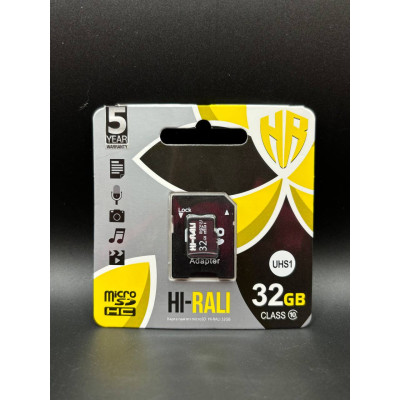 Карта памяті Micro SD HiRali 32GB (10) (+adapter)