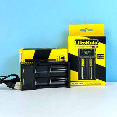 Зарядний пристрій LiitoKala Lii-S2 Li-ion, LiFePO4, 18650, 26650, 21700, АА,ААА