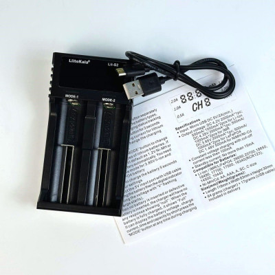 Зарядний пристрій LiitoKala Lii-S2 Li-ion, LiFePO4, 18650, 26650, 21700, АА,ААА