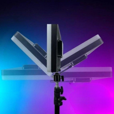 Прямокутна LED лампа Ring Light F-99 RGB для фотостудії з пультом 3000-6500K / Ra95+