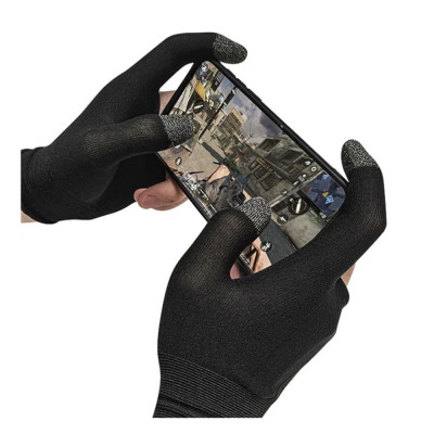 Ігрові рукавички For two fingers (Чорний)