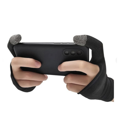 Ігрові рукавички For two fingers (Чорний)