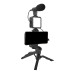 Cтудійна LED лампа PY-49 на Прищіпці з Мікрофоном (Чорний)																				