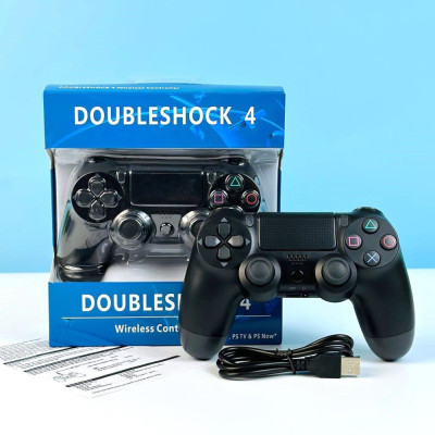 Універсальний джойстик для PS4 Doubleshock 4,смарт TV,компьютера, телефона Bluetooth (Чорний)