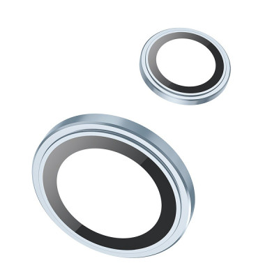 Захисне Скло на камеру Hoco Crystal clear HD 3D metal frame IPhone 15/15 Plus (V14) (Рожевий)