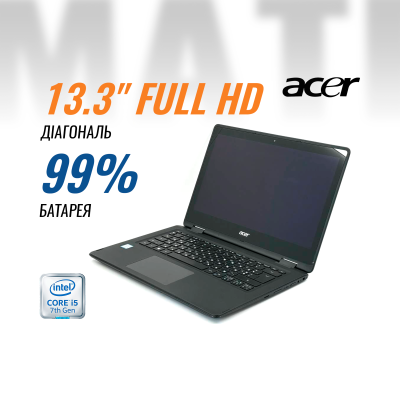 Ноутбук-трансформер Acer Spin 5 SP513 (i5-7200U/ 8 GB/ NVMe 256 GB) б/в