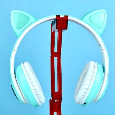 Навушники Cat Ear STN-28 Bluetooth з RGB підсвічуванням (Мятний)