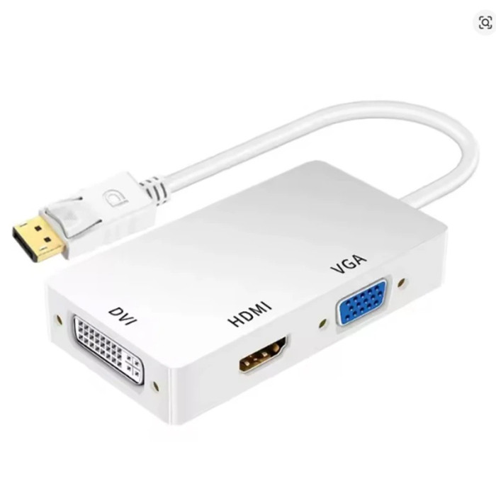 DisplayPort (папа) - HDMI+VGA+DVI (мама) конвертер