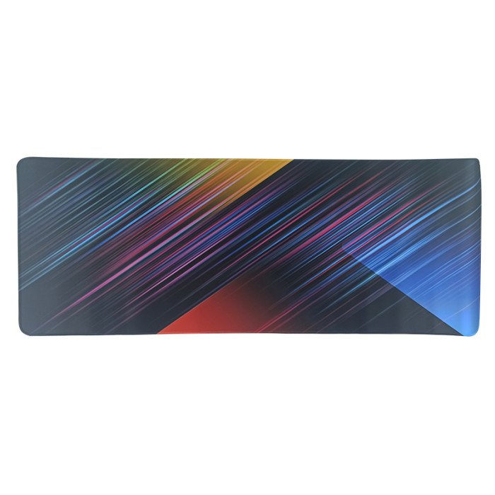 Килимок для мишки 700х300мм Промені різнокольорові